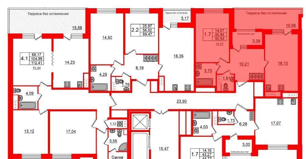 квартира г Санкт-Петербург метро Елизаровская пр-кт Обуховской Обороны 38в округ Невская застава фото 4