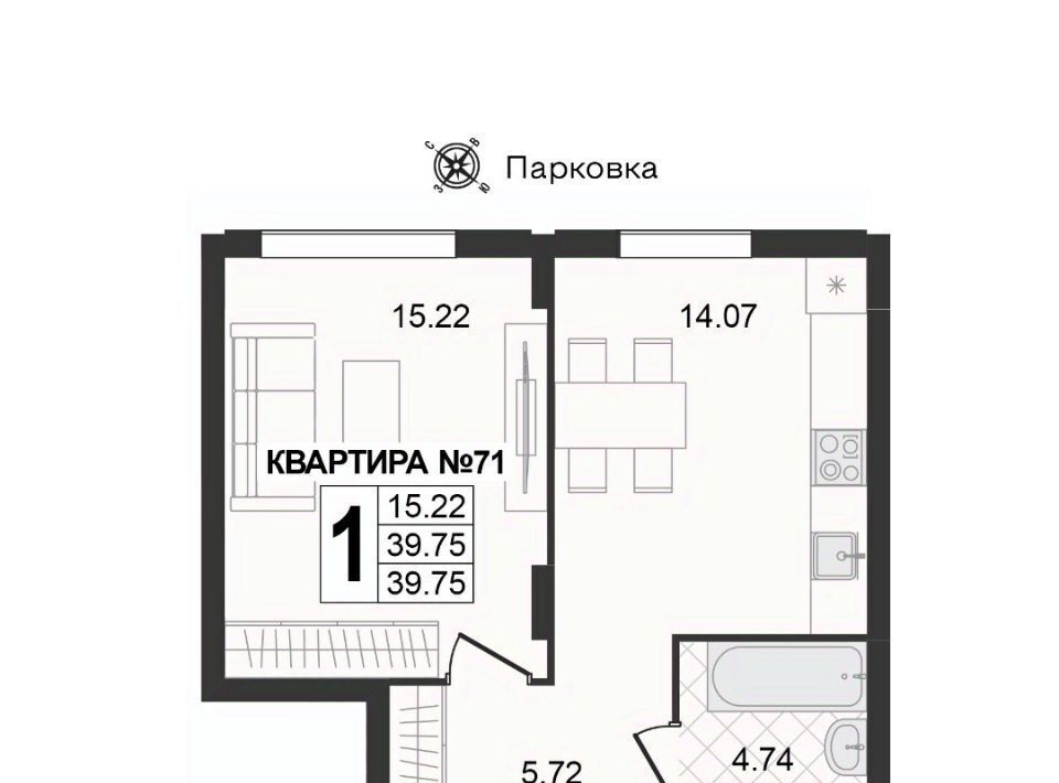 квартира г Муром ул 1-я Новослободская фото 1