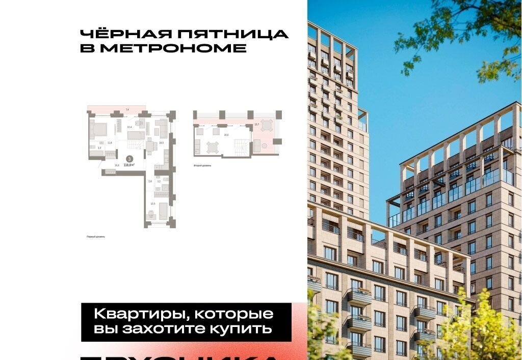 квартира г Москва метро Бульвар Рокоссовского ул Тагильская 6/1 Квартал «Метроном» муниципальный округ Метрогородок фото 1