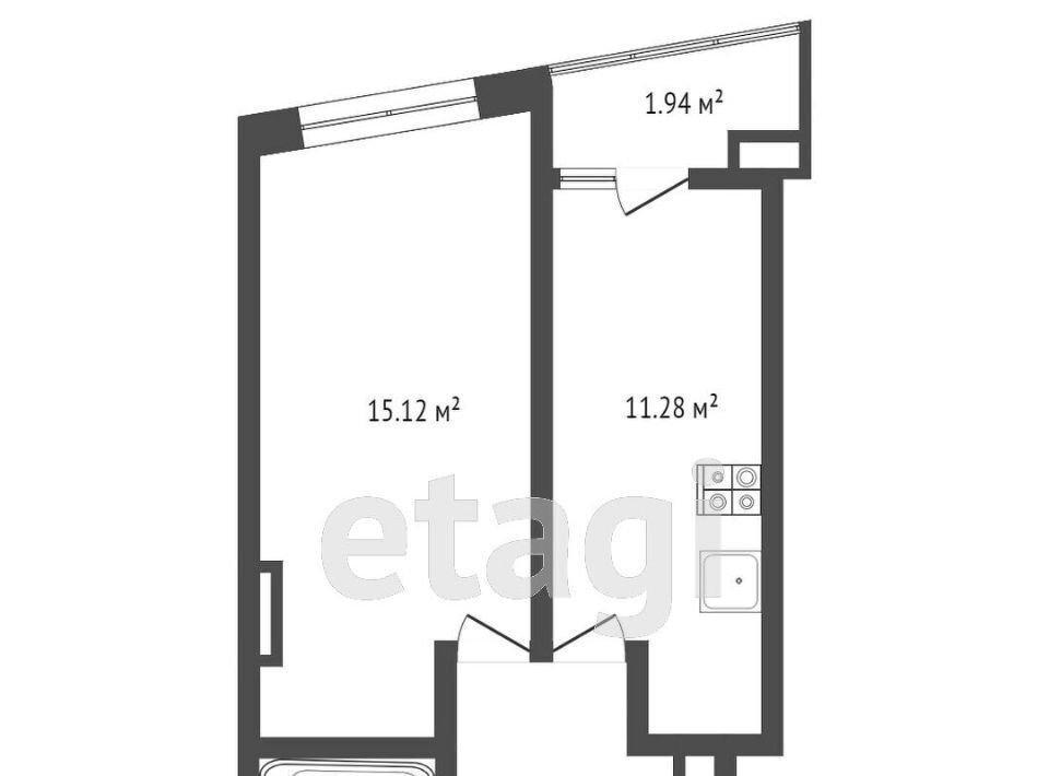 квартира г Ростов-на-Дону р-н Кировский ул Красноармейская 157в/83с 1 фото 2