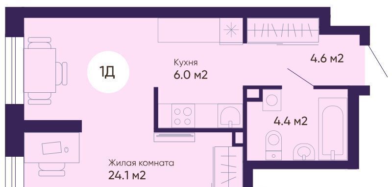 квартира г Екатеринбург Уральская ЖК Космос фото 1