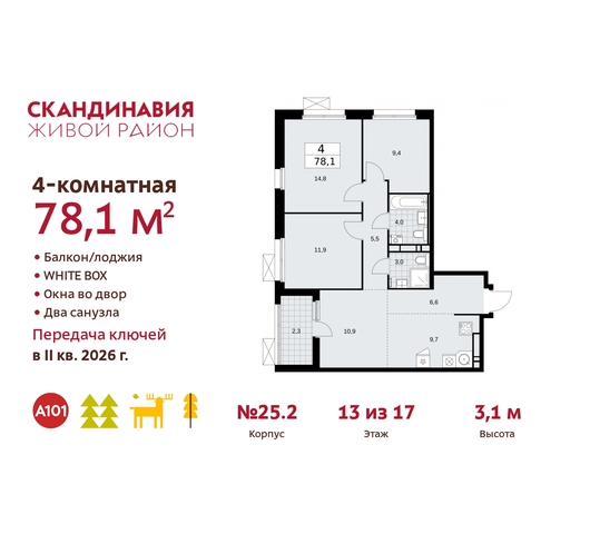 дом 25/2 жилой район «Скандинавия» Сосенское, Бутово фото