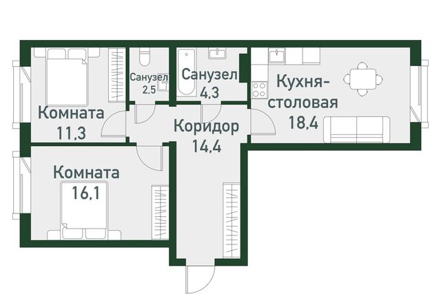 п Октябрьский ул Спортивная 22 Копейский городской округ фото