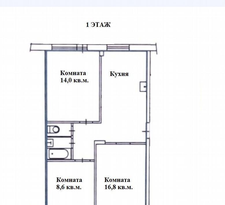 квартира г Красноярск р-н Октябрьский ул Гусарова 79 фото 1