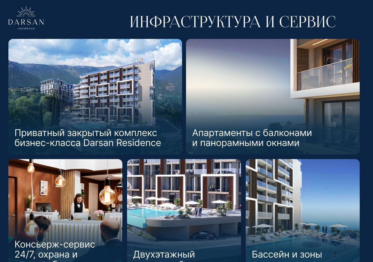 квартира г Ялта ул Войкова 39а МФК «Резиденция Дарсан» корп. 1 фото 4