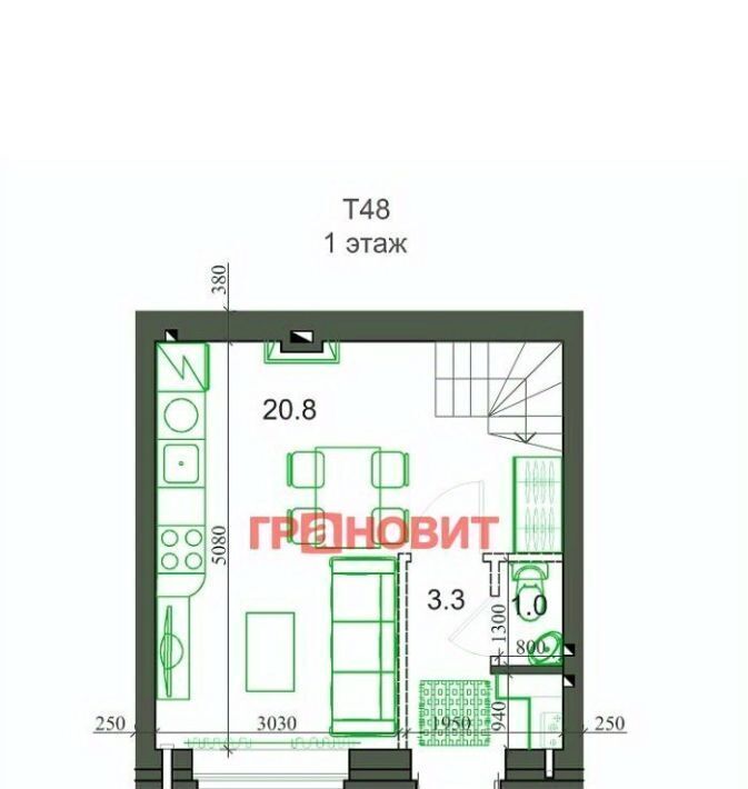 дом р-н Новосибирский с Новолуговое мкр Березки 2 5-й кв-л, 25/1/3 фото 2