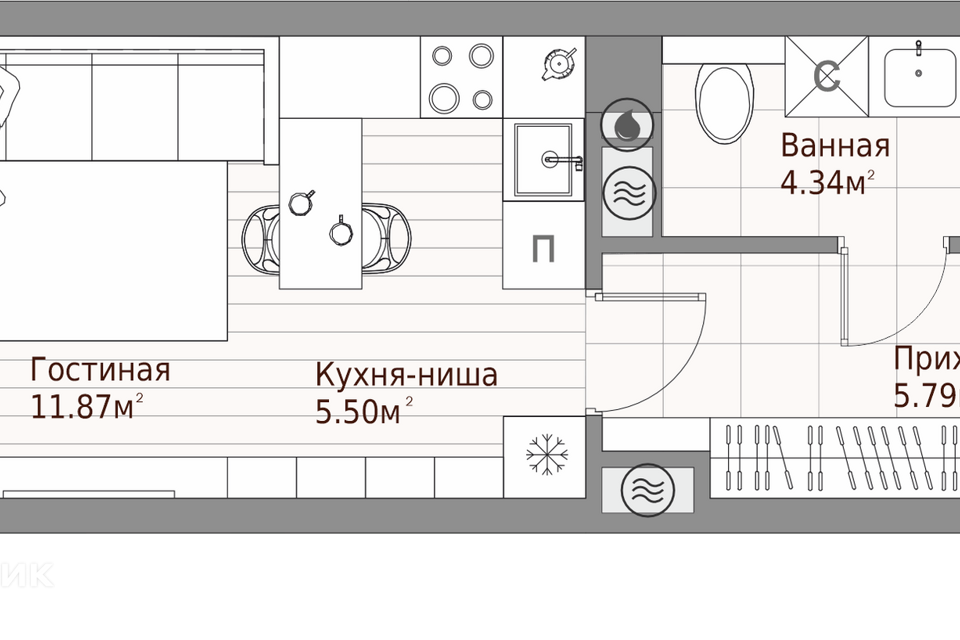 квартира г Казань р-н Приволжский ул Качалова 93 Казань городской округ фото 2