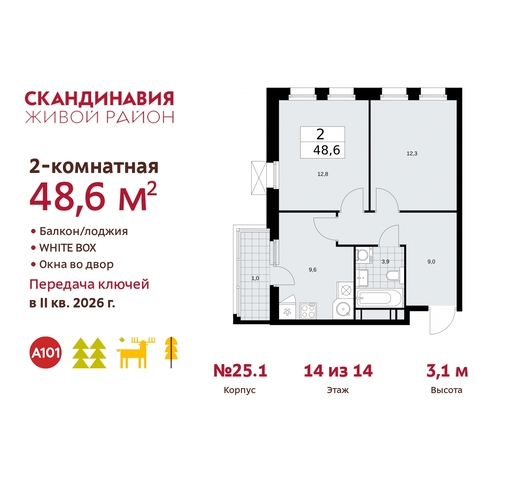 дом 25/1 жилой район «Скандинавия» Сосенское, Бутово фото