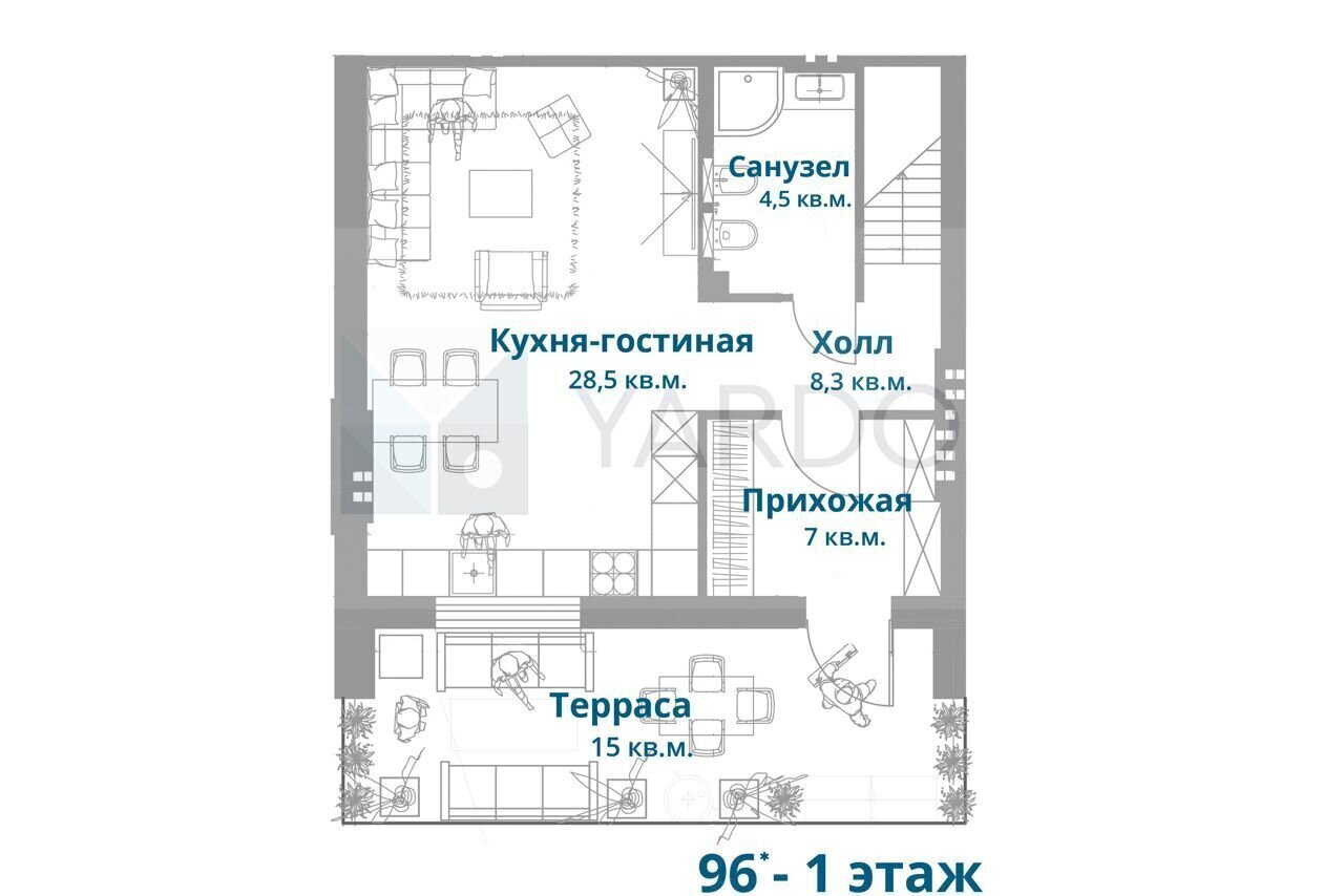 квартира р-н Рамонский д Новоподклетное ул Гангутская 39 Яменское сельское поселение, коттеджный пос. Панорама, Воронеж фото 3