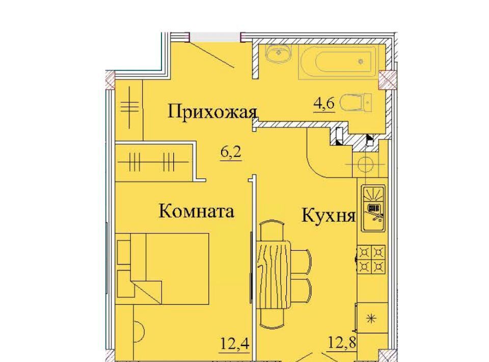 квартира г Иваново р-н Фрунзенский ул 2-я Первомайская 46 фото 1