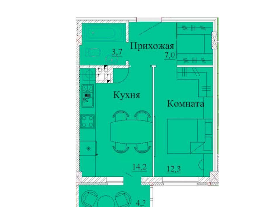 квартира г Иваново р-н Фрунзенский ул 2-я Первомайская 46 фото 1