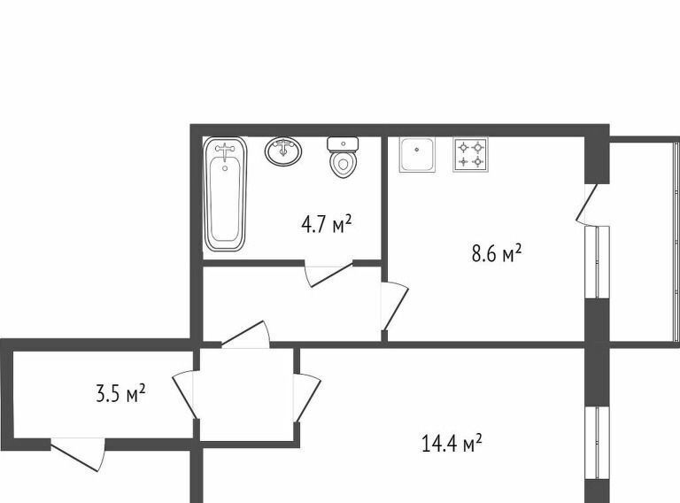 квартира г Красноярск р-н Свердловский ул Карамзина 24 фото 2