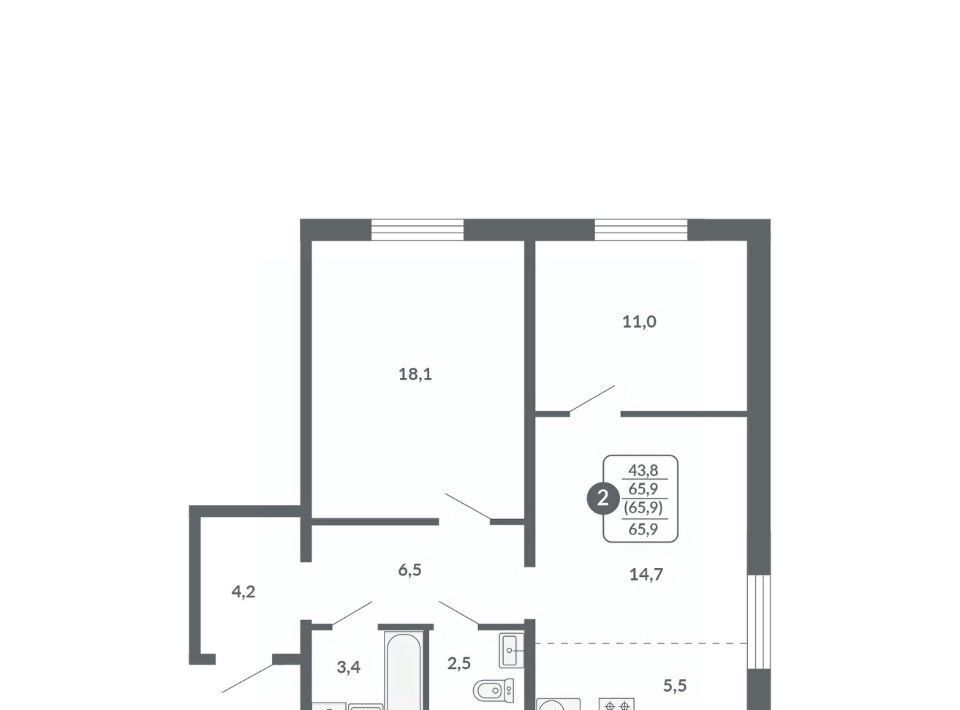 квартира г Киров р-н Ленинский ул Потребкооперации 34к/1 фото 1