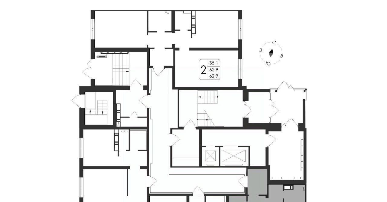 квартира г Воронеж р-н Центральный ул Шишкова 140б/21 фото 2