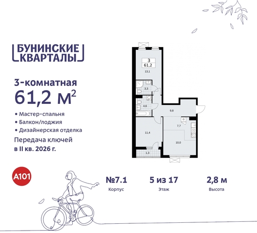 пр-кт Куприна 2 ЖК Бунинские Кварталы метро Улица Горчакова метро Коммунарка Сосенское, Ольховая, Бунинская аллея фото