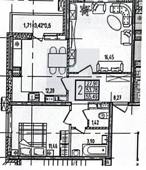 квартира г Краснодар ул Героев-Разведчиков 6к/4 фото 2