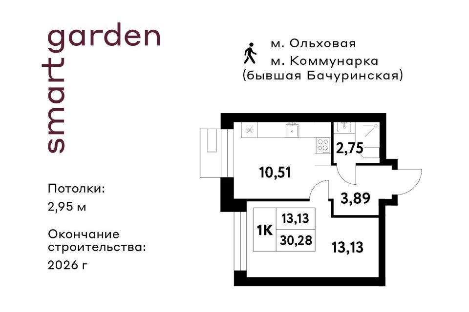 квартира г Москва п Сосенское п Газопровод Новомосковский административный округ, Жилой комплекс Smart Garden фото 1