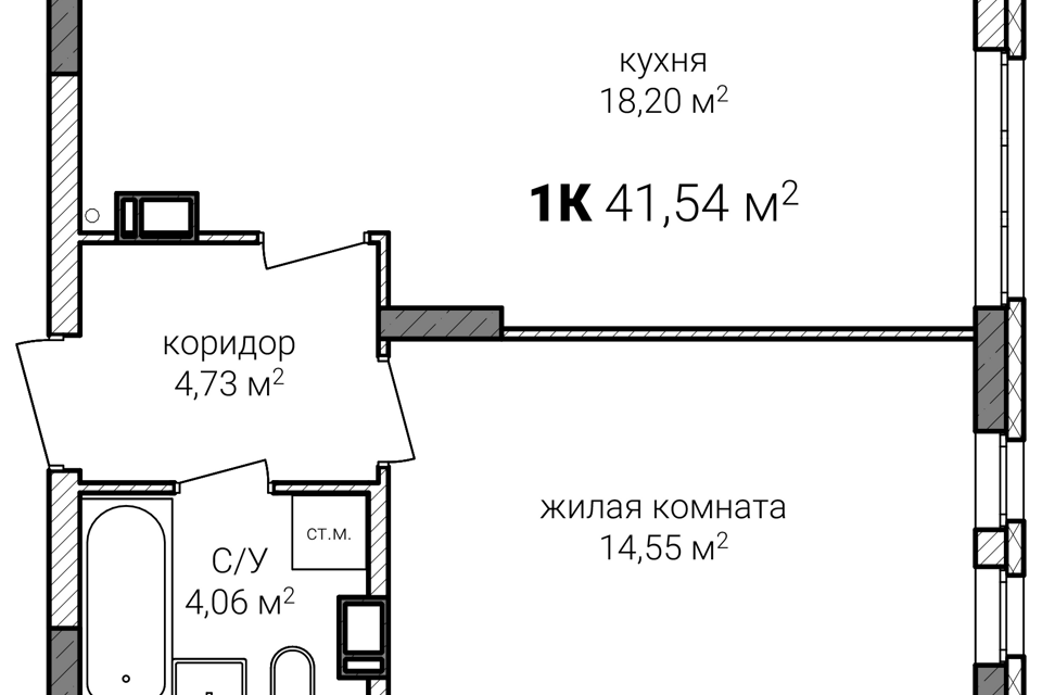 квартира г Нижний Новгород Нижний Новгород городской округ, ЖК Сахарный дол фото 1