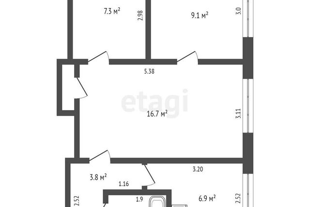 квартира дом 28д Омский район фото