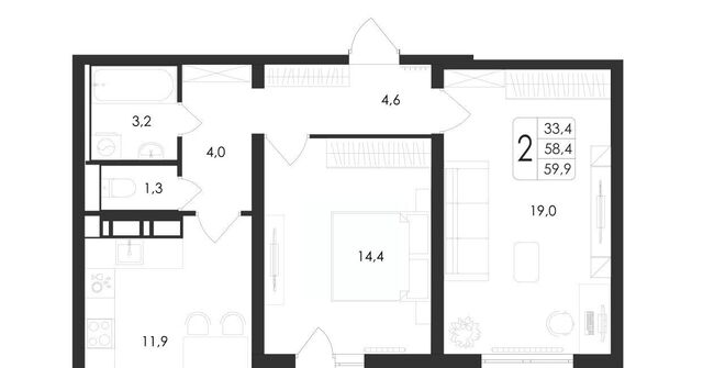 квартира р-н Центральный дом 140б/21 фото