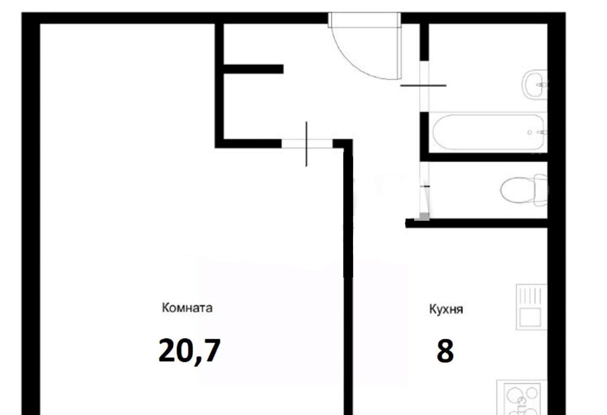 квартира г Москва ул Генерала Глаголева 30к/5 поле, Октябрьское фото 6