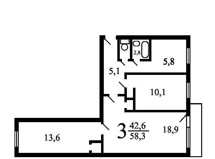 квартира г Москва Давыдково ул Артамонова 11к/2 фото 18