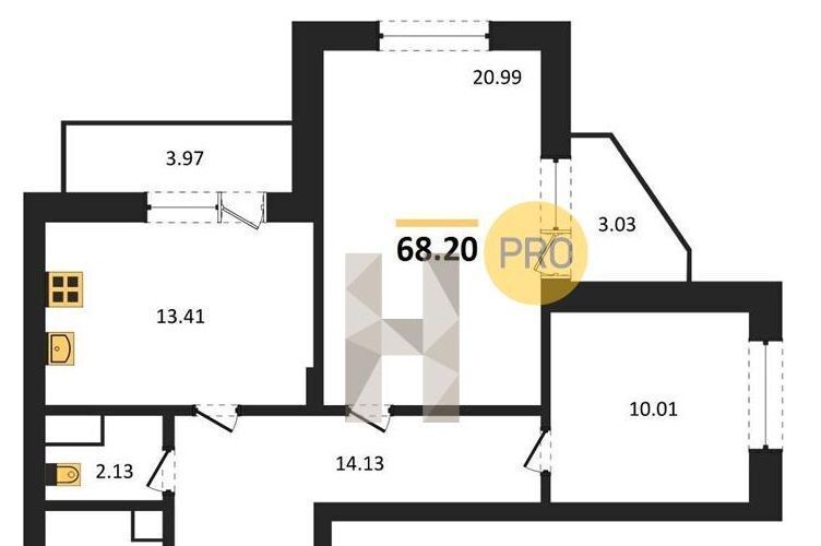 квартира г Владимир р-н Октябрьский ул Лакина 2б фото 20