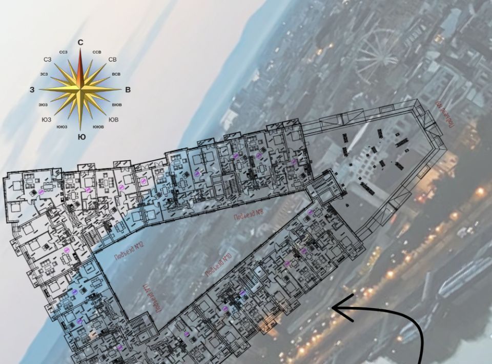 квартира г Калининград р-н Московский ул Октябрьская 12 фото 2