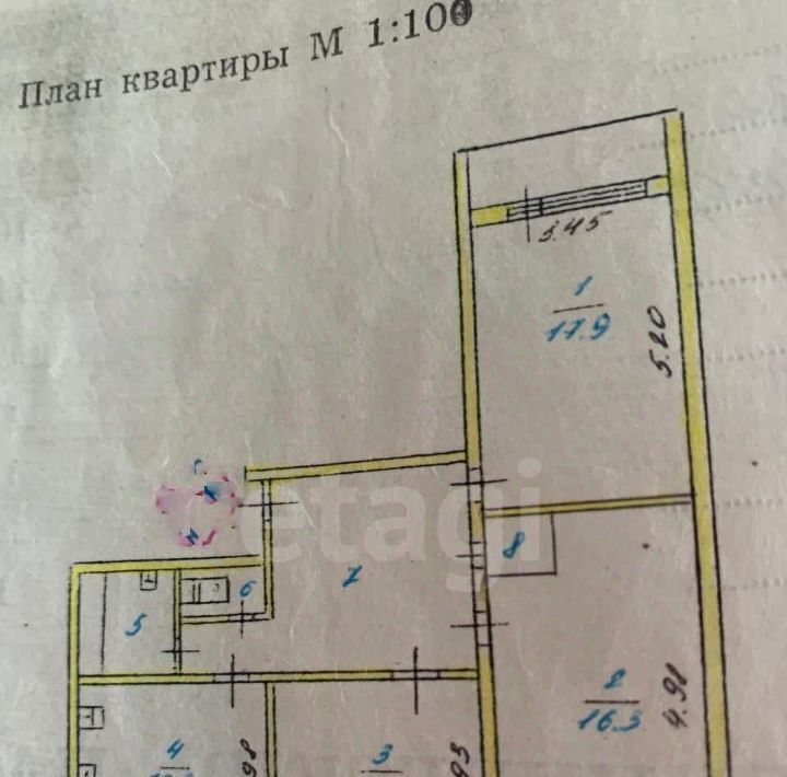 квартира р-н Сургутский г Лянтор мкр 7-й 15 городское поселение Лянтор фото 11