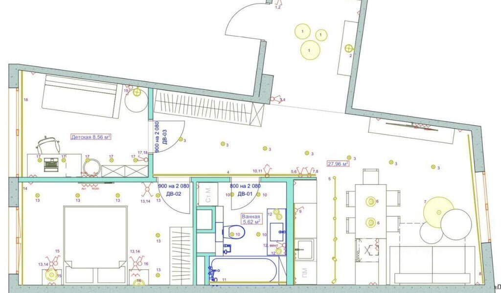 квартира г Санкт-Петербург ул Новая 51к/12 Беговая, территория Лахта фото 23