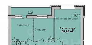 квартира г Новосибирск метро Площадь Гарина-Михайловского ул Романтиков 20 микрорайон «Дивногорский» фото 1