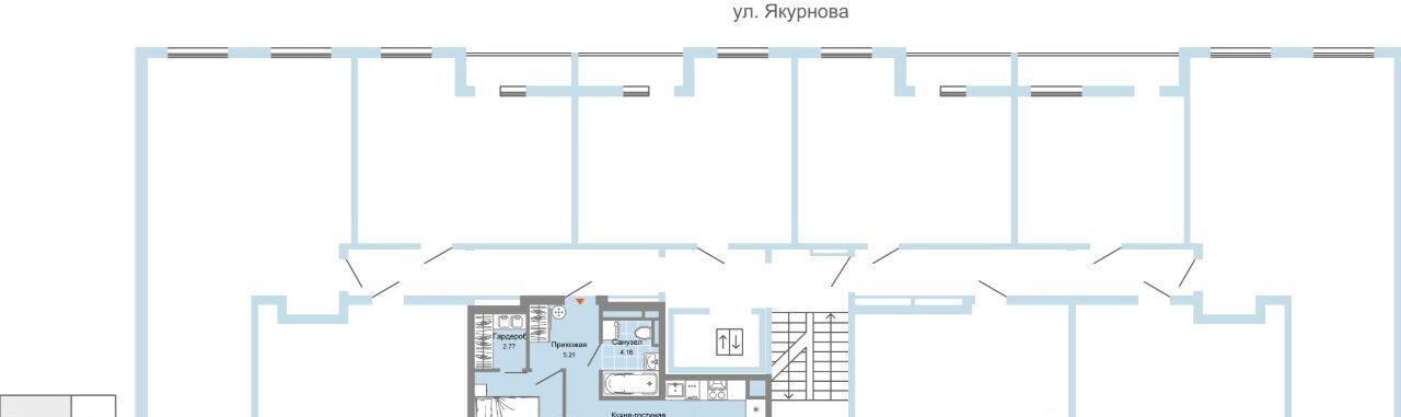 квартира г Ульяновск р-н Заволжский Новый Город ЖК «Светлые кварталы» фото 2