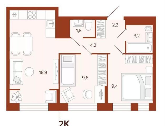 квартира р-н Ленинский ул Новаторов 28 ЖК «‎Новатор» Ленинский административный округ фото