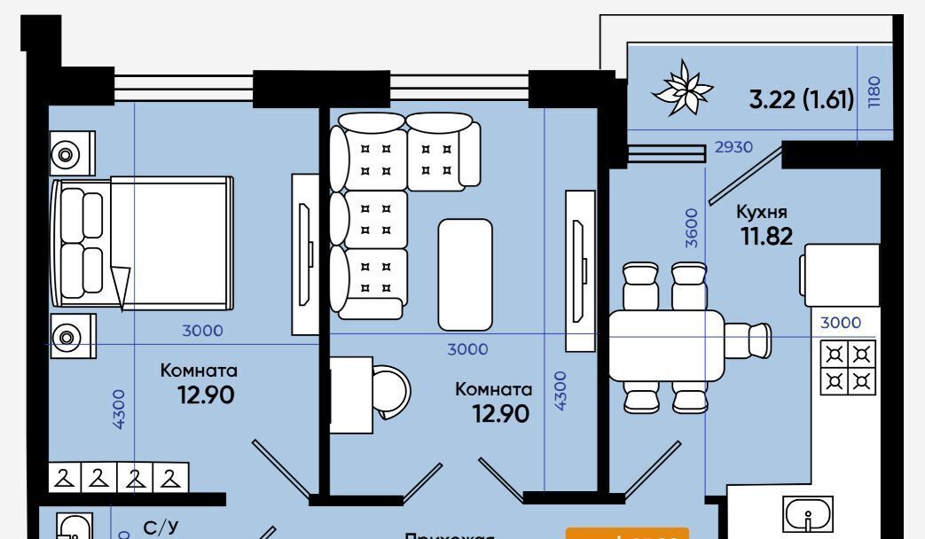 квартира г Батайск ул Комсомольская 133к/2 фото 1