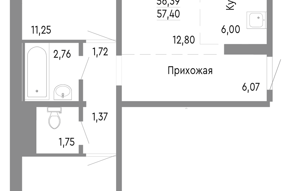 квартира г Челябинск р-н Советский Челябинский городской округ фото 1