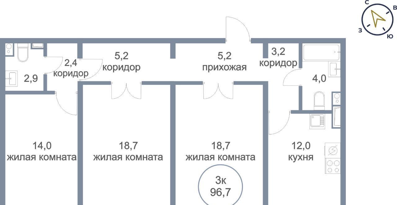 квартира г Нефтеюганск мкр 5-й 39 фото 1