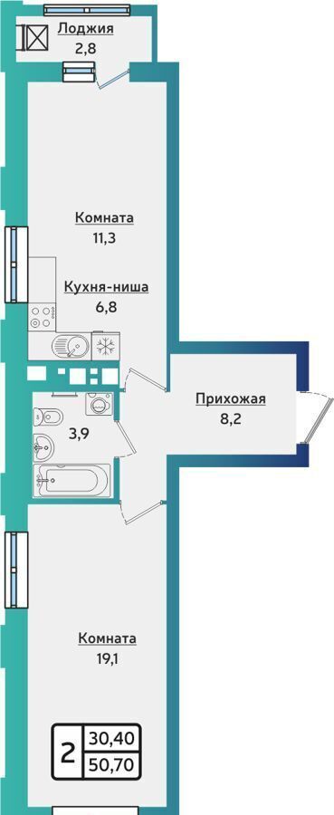 квартира г Ижевск р-н Устиновский ул Новаторов 12 корп. 2 фото 1