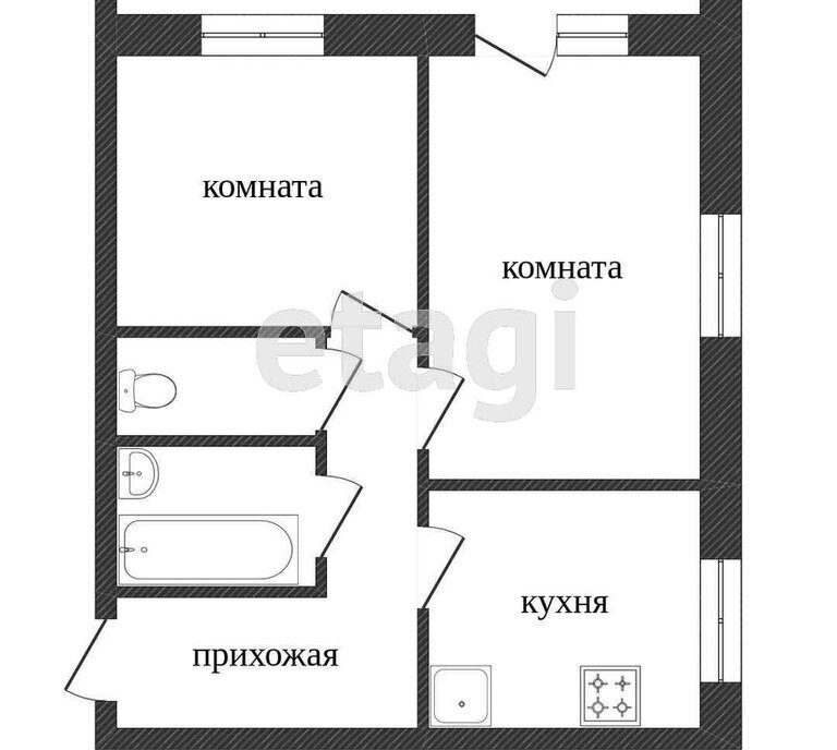 квартира г Тобольск ул Октябрьская 65 фото 6