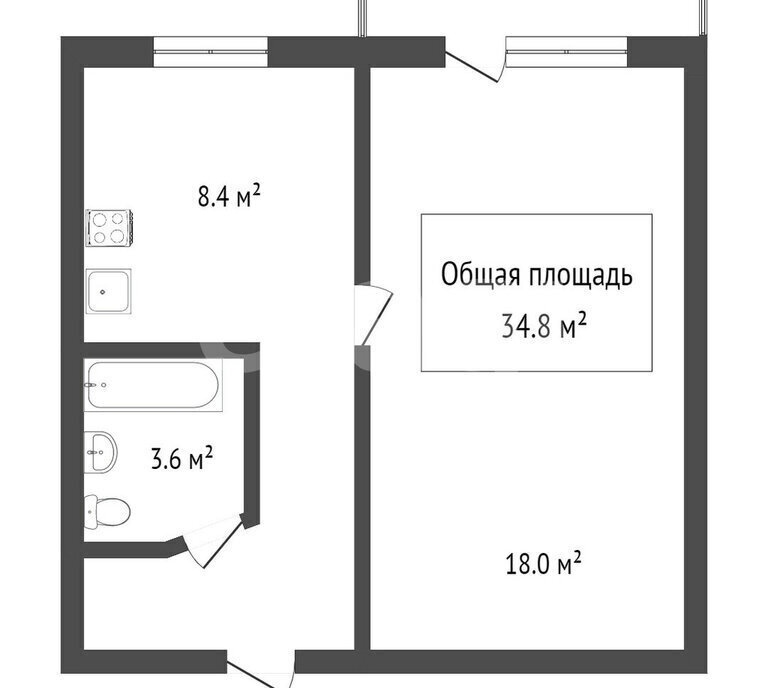 квартира г Барнаул р-н Индустриальный ул Сергея Ускова 10 фото 8