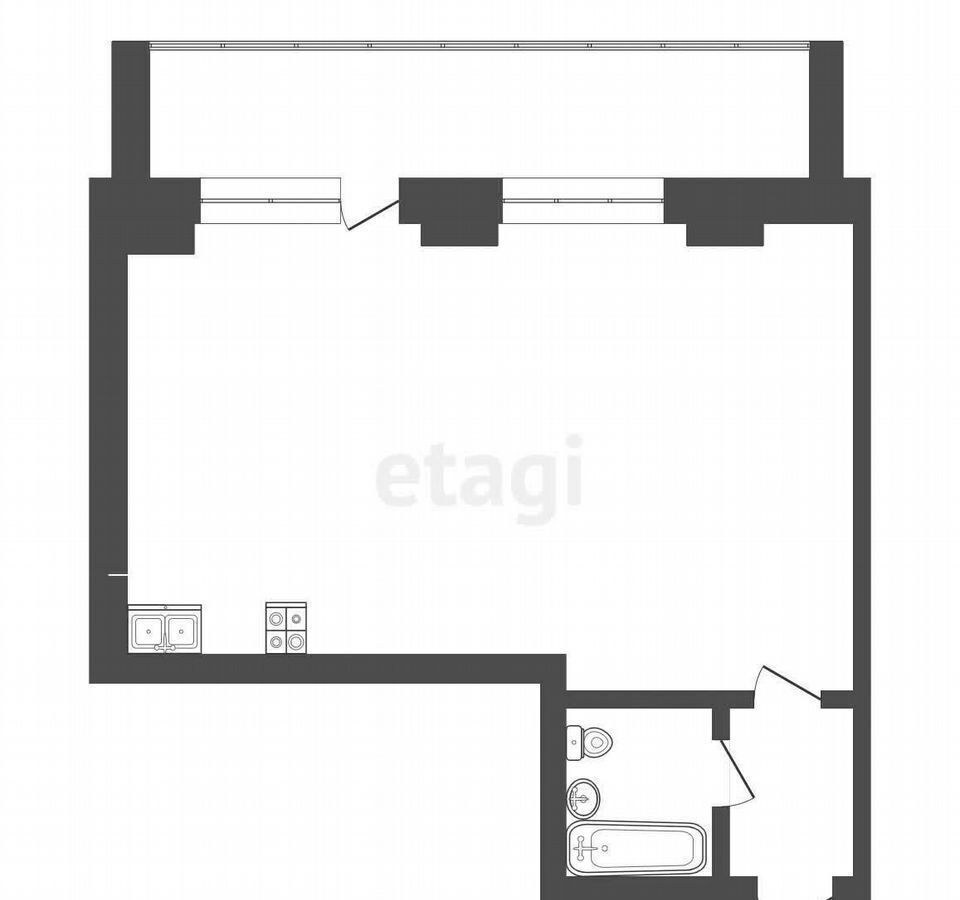 квартира г Тюмень р-н Центральный ул Газовиков 33 фото 15