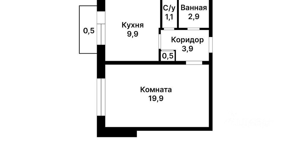 квартира г Москва ул Беловежская 37к/1 Рабочий поселок фото 11