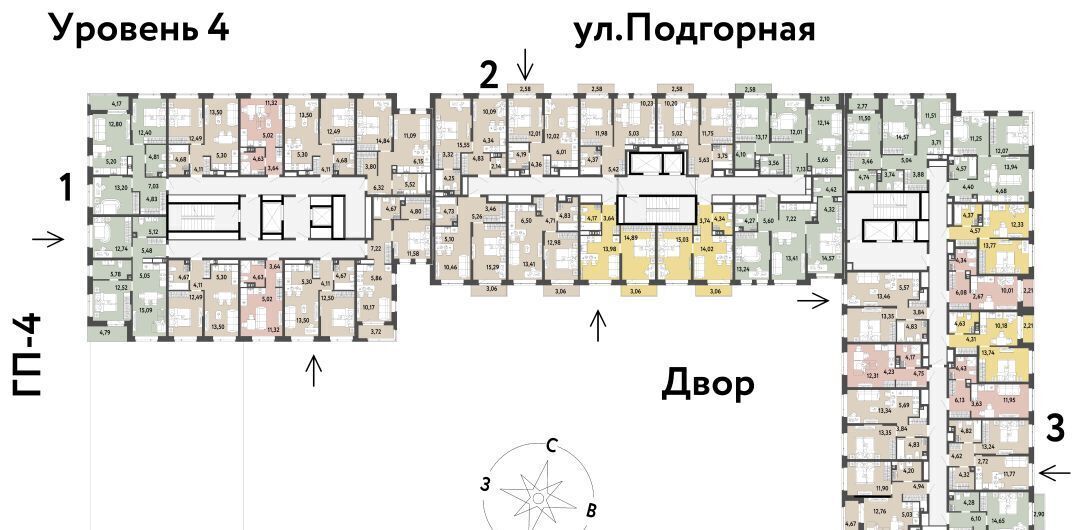 квартира г Тюмень р-н Калининский ул Подгорная 61к/1 фото 2