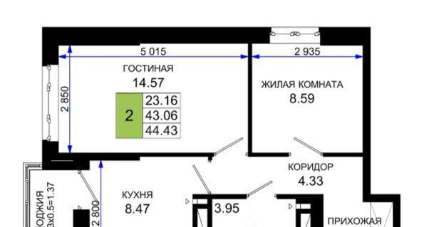 квартира г Ростов-на-Дону р-н Октябрьский пер Нефтекачка ЖК «Октябрь Парк» фото 1