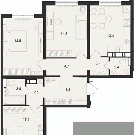 квартира г Воронеж р-н Центральный ул Шишкова 140б/21 фото 1