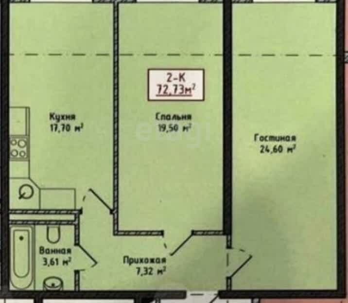 квартира г Махачкала р-н Кировский ул Каммаева 22 фото 11