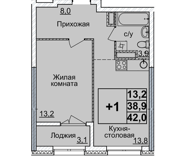 квартира г Нижний Новгород р-н Нижегородский Горьковская ЖК «Горизонты Нижнего» фото 1