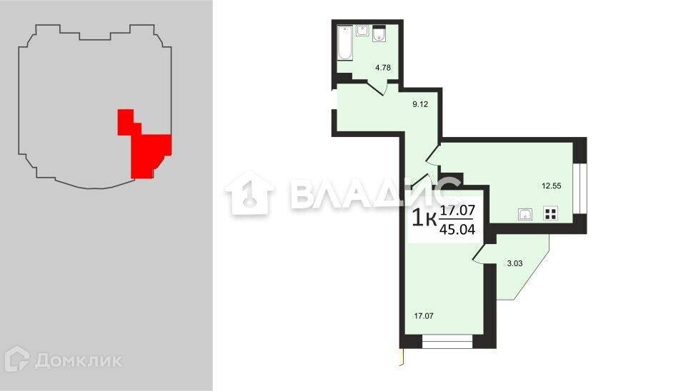 квартира г Владимир р-н Октябрьский ул Лакина 2б Владимир городской округ фото 1