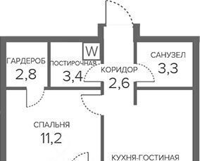 квартира г Москва метро Волгоградский проспект ул Сосинская 43 муниципальный округ Южнопортовый фото 2