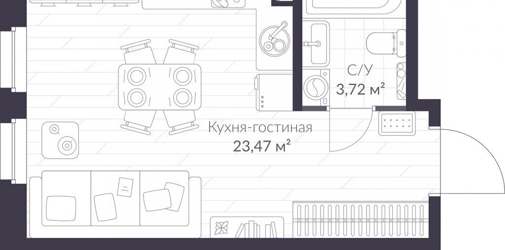 квартира г Санкт-Петербург метро Комендантский Проспект ул Парашютная 79к/1 ЖК «VEREN NEXT шуваловский» округ Коломяги фото 1