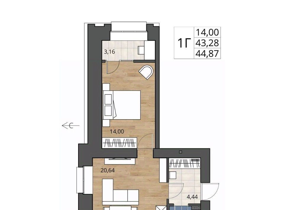 квартира г Омск р-н Центральный ул 5-я Северная 124 фото 1